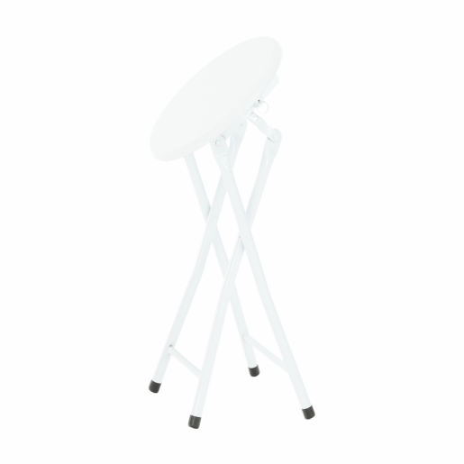 Scaun pliabil metal mdf alb Amadeo 30x47 cm