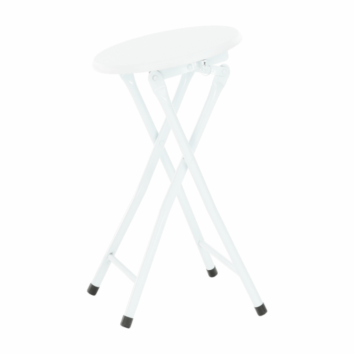 Scaun pliabil metal mdf alb Amadeo 30x47 cm