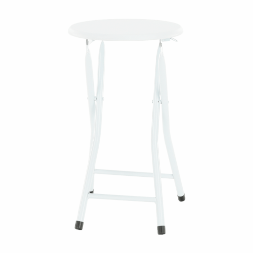 Scaun pliabil metal mdf alb Amadeo 30x47 cm