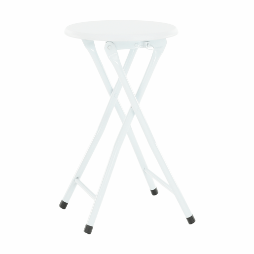 Scaun pliabil metal mdf alb Amadeo 30x47 cm