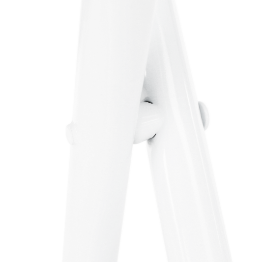 Set masa, 2 scaune pliabile mdf metal alb Amadeo 60x80x75 cm, 30x47 cm