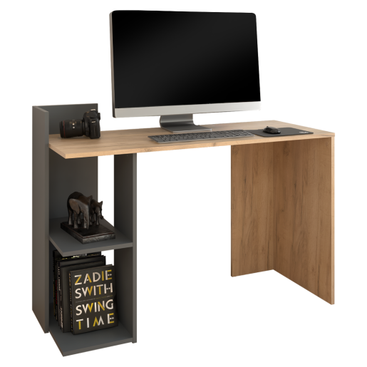 Birou stejar artisan grafit Andreo 120x52x87.5 cm