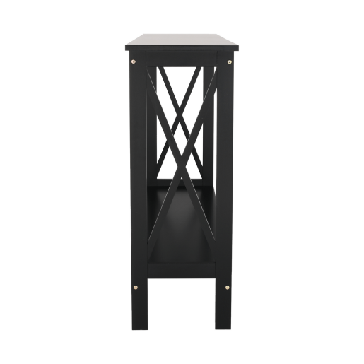 Consola mdf negru Apolos 120x30x80 cm 