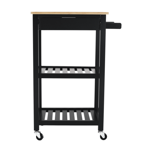 Carucior servire natur negru Arete 58.5x40x85.5 cm 