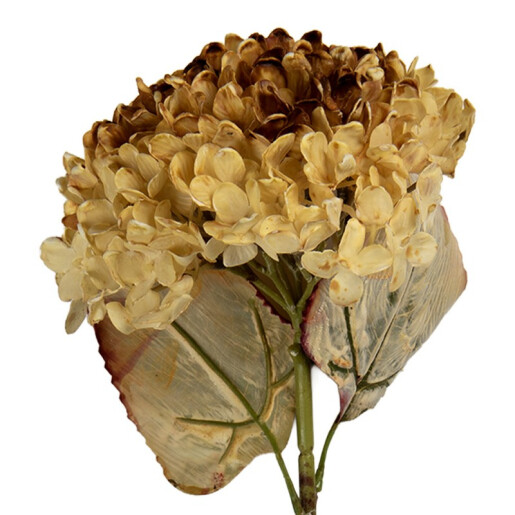 Hortensie artificiala maro verde 15x15x47 cm