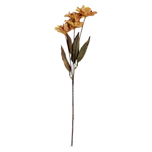 Floare artificiala galbena verde 8x5x60 cm 