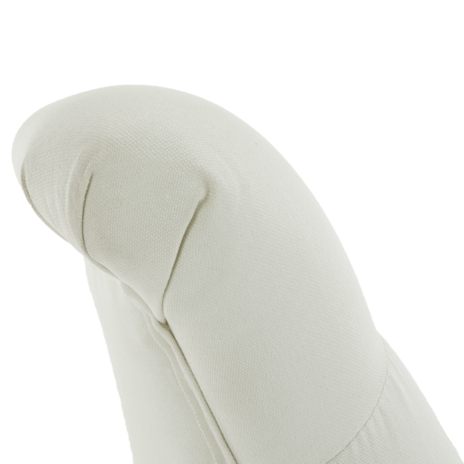 Scaun de birou, tapiterie textil alb, Arzu, 56x67x97 cm
