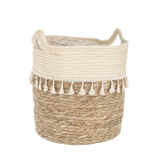 Set 3 cosuri iarba mare natur Bridget 24x25 cm, 30x31 cm, 32x35 cm