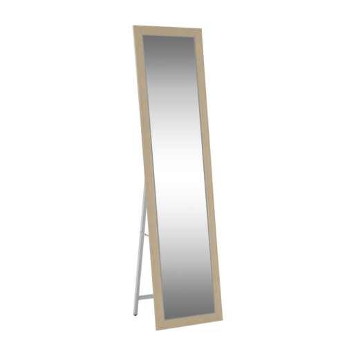 Oglinda podea rama bej alb Asuel 40x150 cm