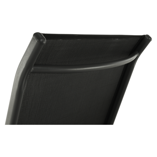 Sezlong de gradina reglabil negru gri Atreo 64x161x100 cm 