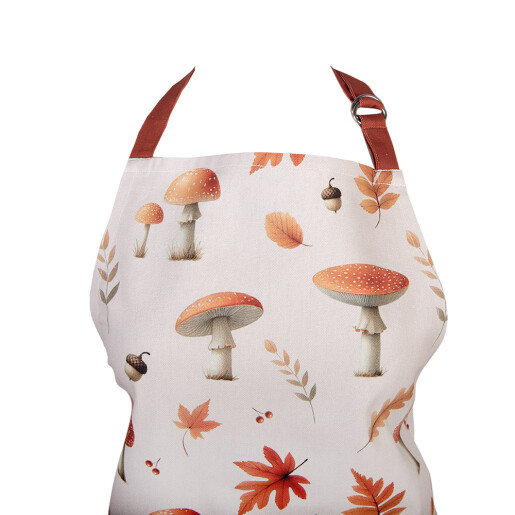  Sort bucatarie bumbac multicolor Ciupercute 70x85 cm