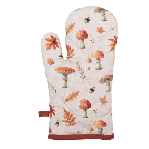 Manusa bucatarie bumbac multicolor Ciupercute 18x30 cm