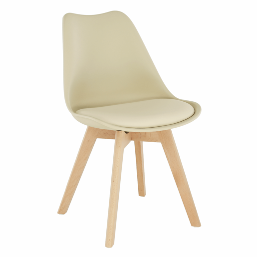 Scaun cappuccino vanilie fag Bali 48x54x80 cm