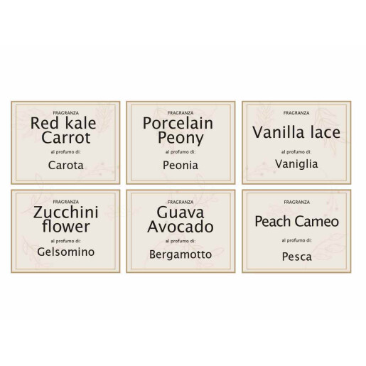 Set 6 lumanari parfumate Ø 5,5 cm x 8 H