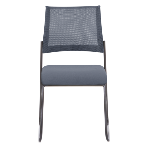 Scaun stivuibil gri negru Baris 45x64x82 cm