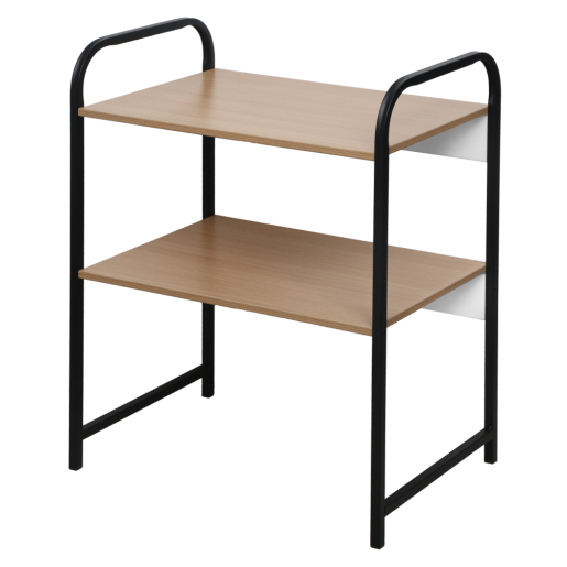 Raft mdf maro metal negru Bayan 53x35x67 cm 