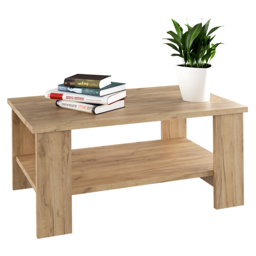 Masuta cafea pal melaminat stejar artisan Bernardo 90x55x40,7 cm