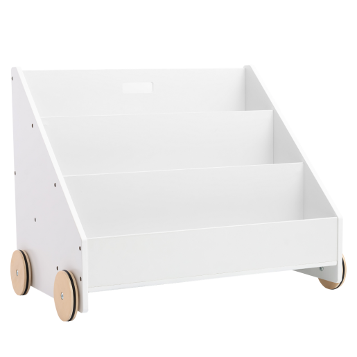 Raft, organizator mdf lemn pin natur alb Berus 63.8x40x49.7 cm