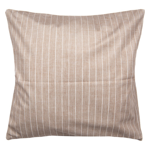 Perna decorativa textil maro alb 45x45x4 cm
