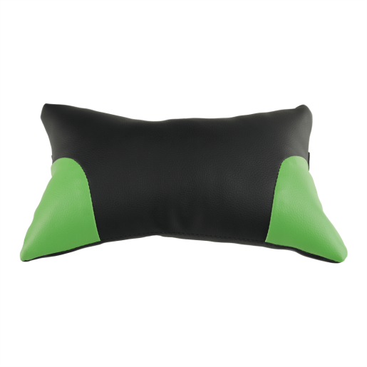 Scaun gaming tapiterie piele ecologica neagra verde Bilgi 62x78x130 cm