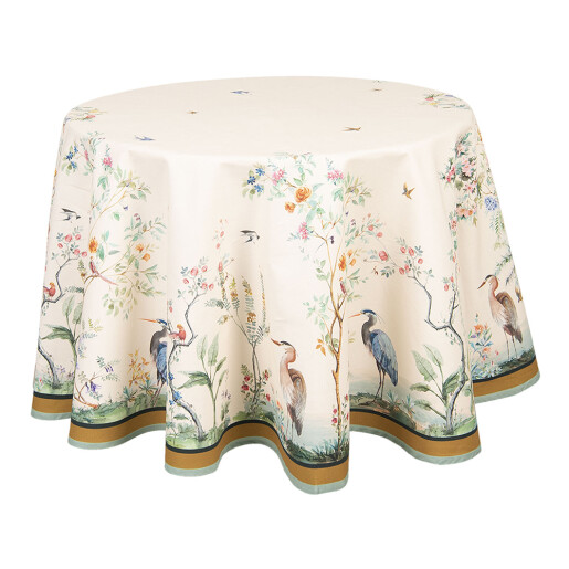 Fata masa rotunda bumbac multicolor Botanic 170 cm
