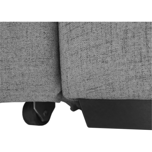 Coltar extensibil in forma de U cu tapiterie textil gri model stanga Biter 330x215x88 cm