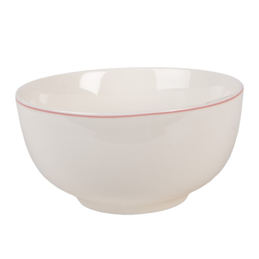 Bol portelan alb roz Inimioara  Ø 14x7 cm / 500 ml