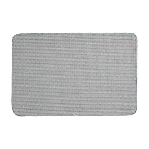 Covoras baie textil albastru maro 58x38x1 cm 