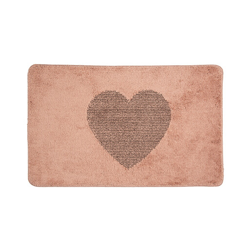 Covoras baie textil roz maro 78x48x1 cm