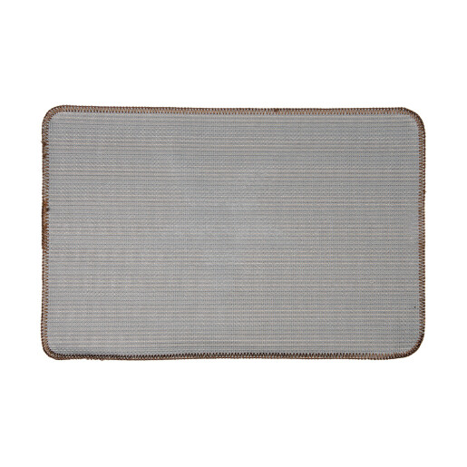 Covoras baie textil maro crem 58x38x1 cm
