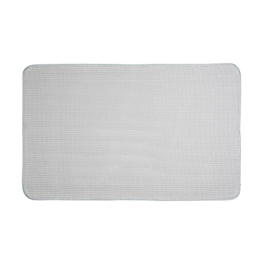 Covoras baie textil maro albastru 78x48x1 cm