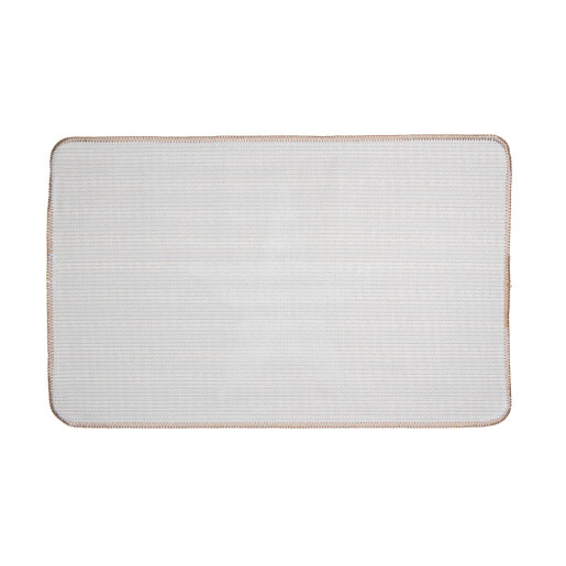 Covoras baie textil crem maro 78x48x1 cm