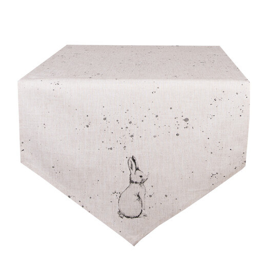 Traversa masa bumbac bej gri Iepuras 50x160 cm