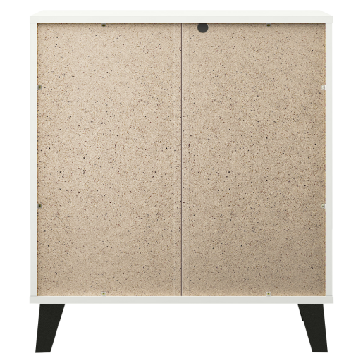 Comoda DTD alb negru Bogan 70x38,8x78,4 cm