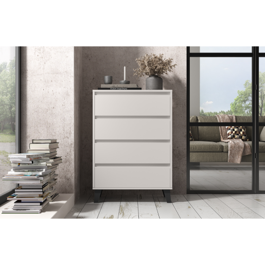 Comoda DTD laminat casmir negru Bogan 70x38,8x99,4 cm