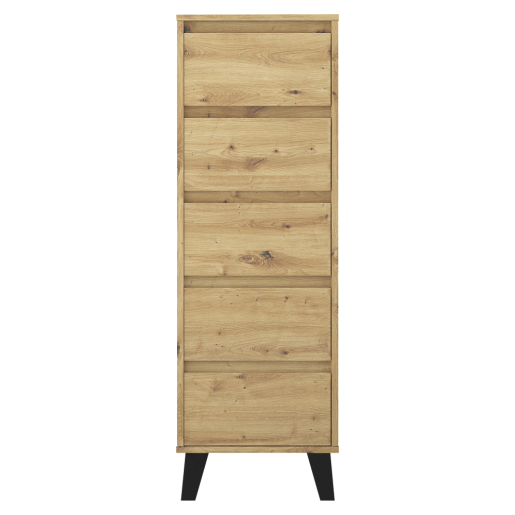 Comoda DTD laminat stejar artisan Bogan 40x38,8x120,4 cm