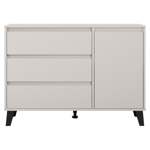 Comoda DTD laminat casmir negru Bogan 110x38,8x78,4 cm