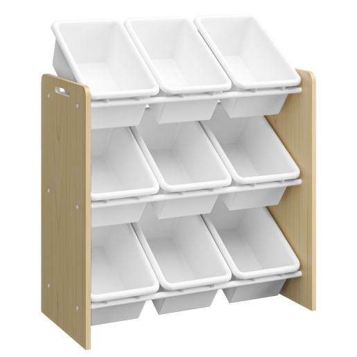 Raft, organizator mdf natur plastic alb Bois 65x26,5/31x67 cm