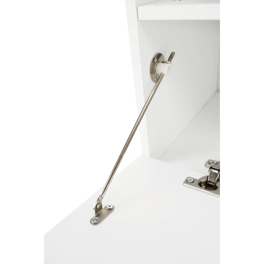 Banca cu pantofar mdf alb gri Boksa 60x45x30 cm 