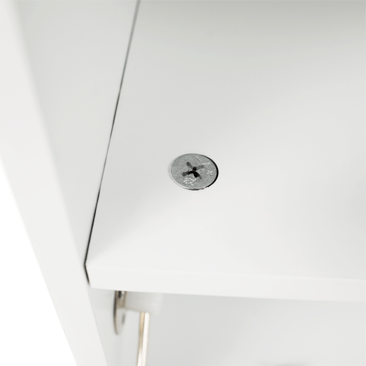 Banca cu pantofar mdf alb gri Boksa 60x45x30 cm 