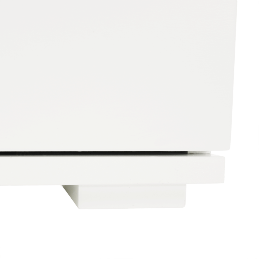 Banca cu pantofar mdf alb gri Boksa 60x45x30 cm 