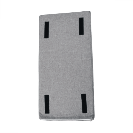 Banca cu pantofar mdf alb gri Boksa 60x45x30 cm 