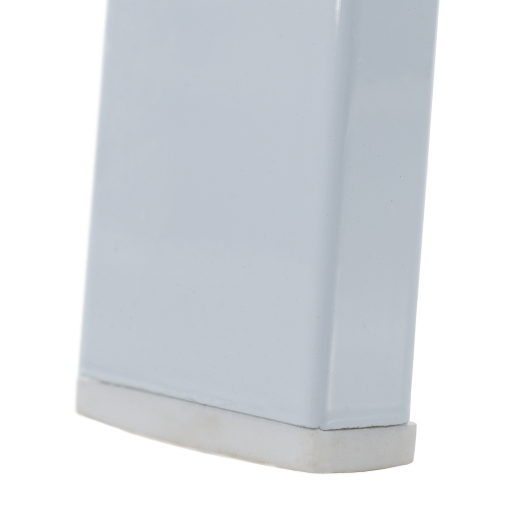 Scaun de gradina stivuibil otel alb stejar Bonto 61x56x90 cm