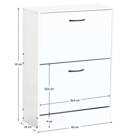 Pantofar pal alb Botnix 60x24x81cm