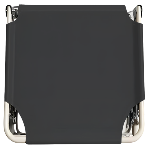 Sezlong gradina pliabil negru bej Bovry 71x190x71 cm