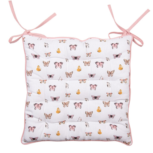 Set 2 perne scaune bumbac multicolor 40x40x4 cm