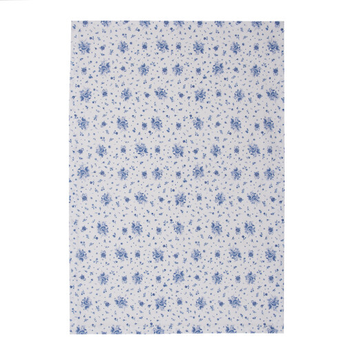 Prosop bucatarie bumbac alb albastru 50x70 cm