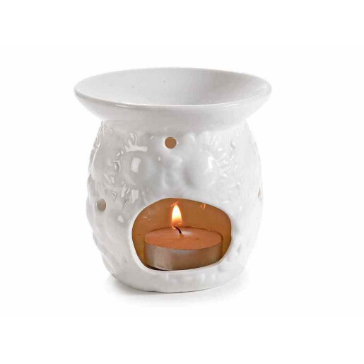 Difuzor parfum camera ceramica alba II Ø 9 cm x 9,5 H