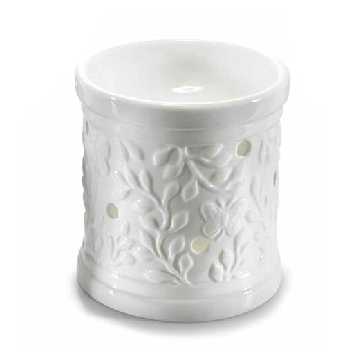 Set 4 difuzoare parfum camera ceramica alba Ø 9 cm x 9,5 H