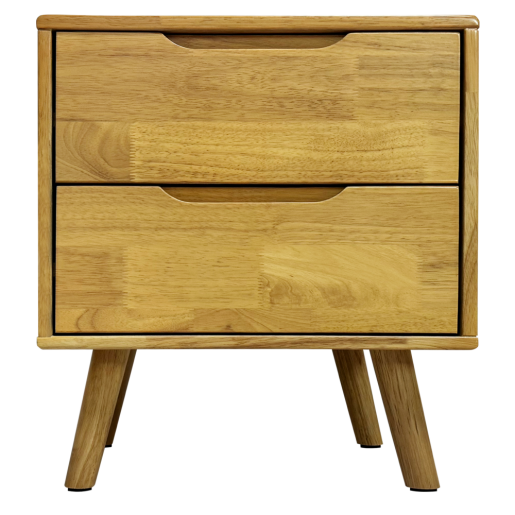 Noptiera lemn masiv natur Bruni 43x40,5x48 cm